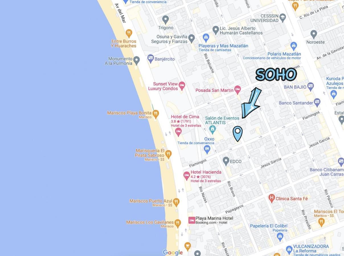 Apartament Loft A Dos Cuadras De La Playa By G P S Rentas Mazatlán Zewnętrze zdjęcie